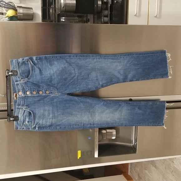 💕MOTHER💕 The Pixie Dazzler Ankle Fray Jeans ~ Beginner's Luck 32 NWOT - Picture 11 of 16